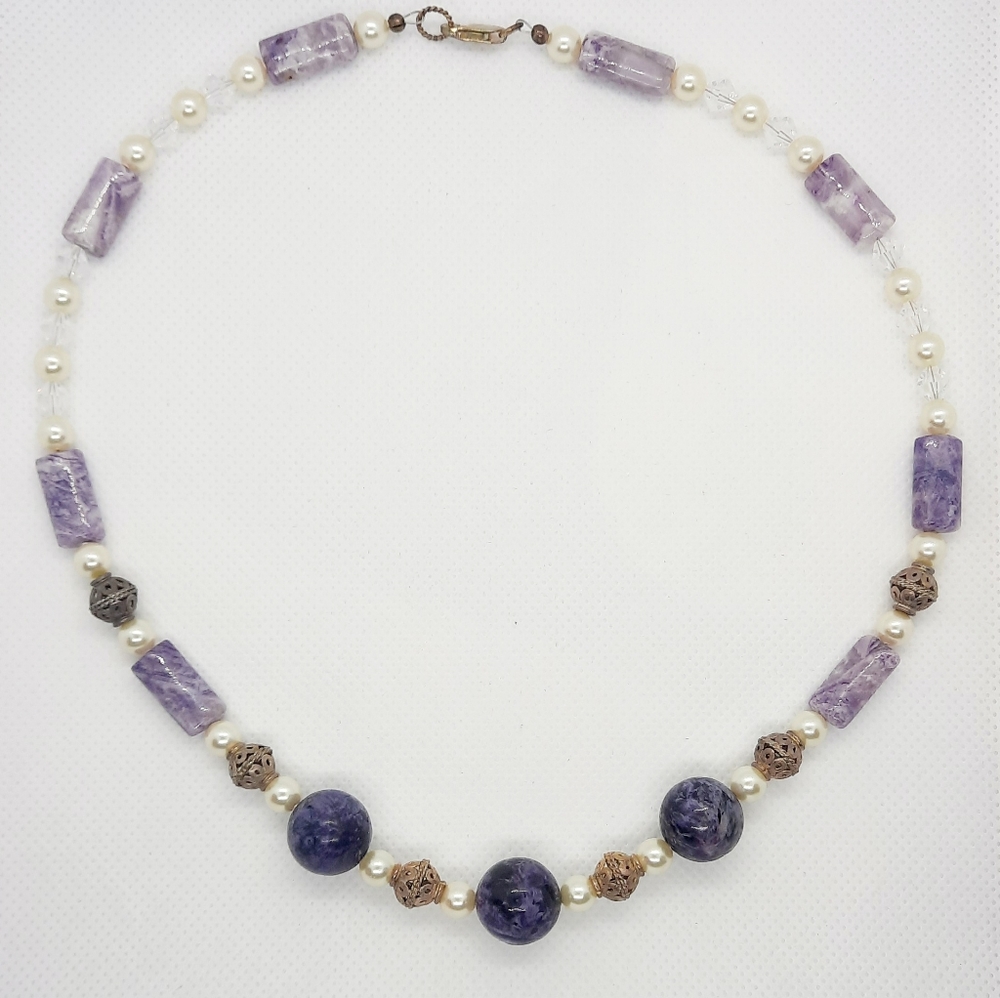 Purple Stone Necklace